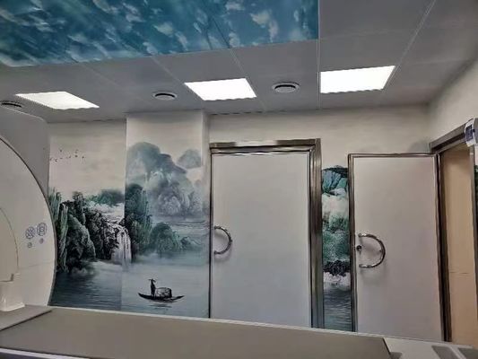 Bom preço. Porta de blindagem de ressonância magnética STC 45 com dobradiças de rolamento de esferas de alta resistência e classificação de incêndio UL on-line